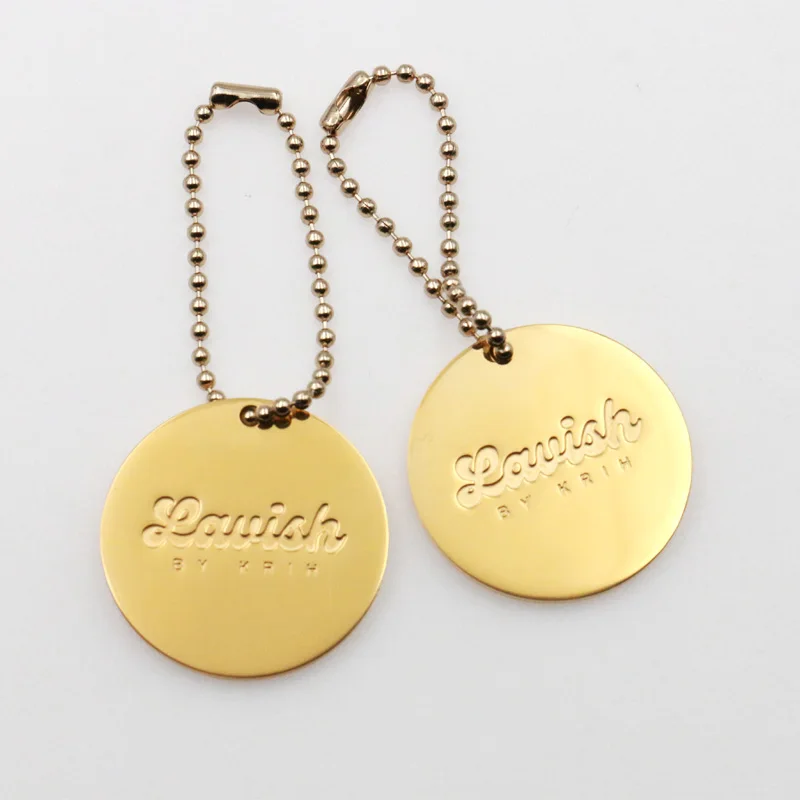 Пользовательские вырезанные металлические бирки abaya логотип одежда Логотип этикетка ткани бирки