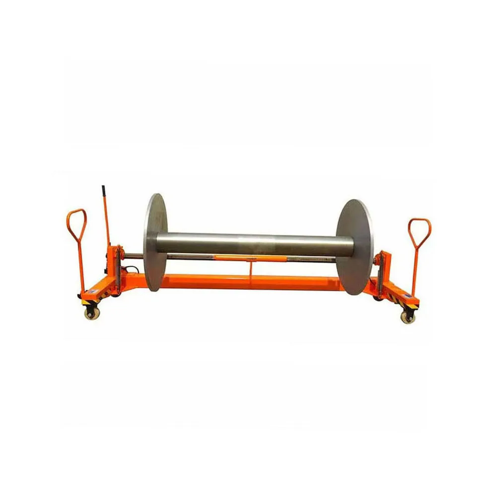 High Capacity Customized Manual Hydraulic Weaving Warp Beam Trolley