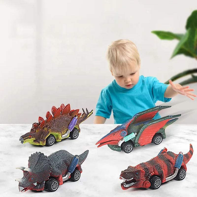 promotion Gifts hot selling animal Dinosaur truck T-Rex Toy Pull Back Cars for Toddlers