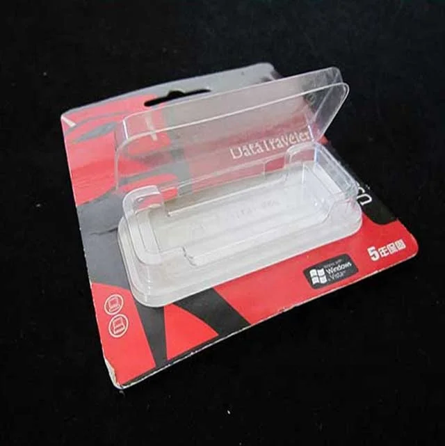 Пользовательский пластиковый раскладной пакет usb флэш-накопитель блистерная упаковка