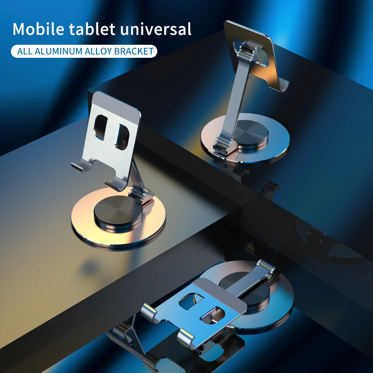 New Coming High Quality Foldable 360 Rotation Mobile Phone Holder Stand Aluminum Alloy Desktop Tablet Holder For ipad