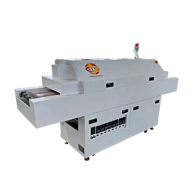 Desktop smt soldering machine automatic mesh belt  welding equipment reflow oven pcb solder 4 zone reflow solder machine