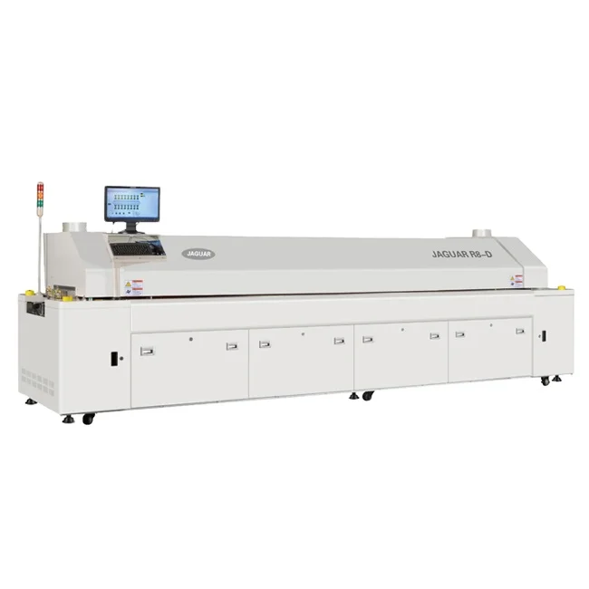 Sell cheaply F8-500 Large eight  zone lead-free hot air SMT reflow soldering machine  for SMT production line