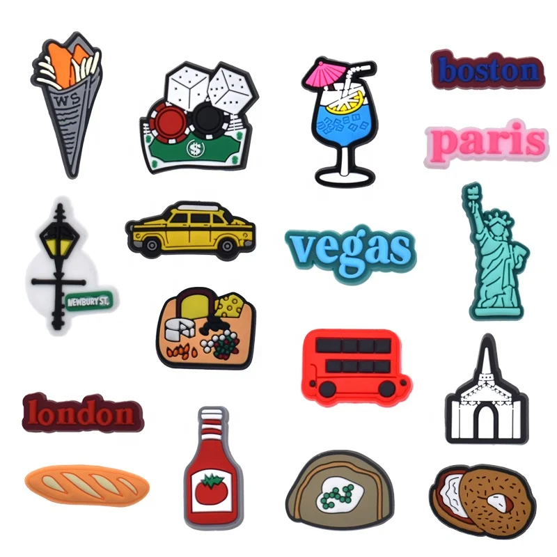Popular Shoes Charms Holiday Shoe PVC Charms For Decoration Women Accessories Charms Wholesale