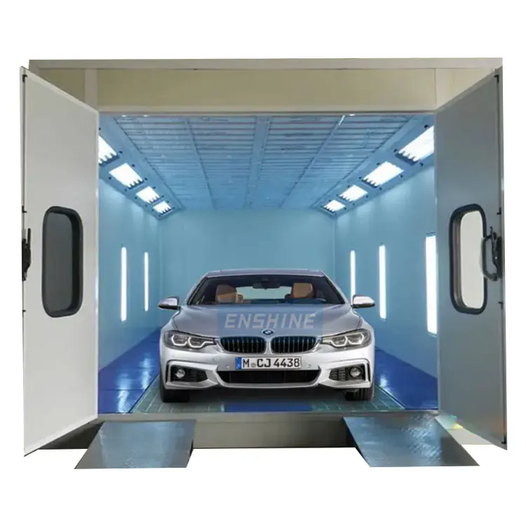 2024 new design car spray booth oven heating natural gas spray booth gas burner  with CE certification