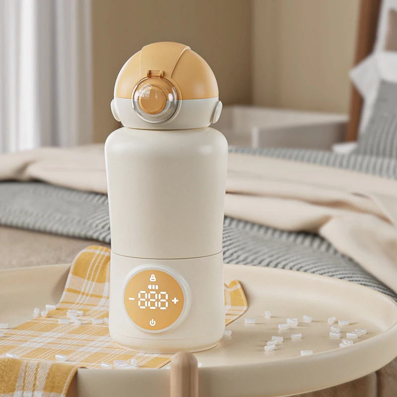 electric smart home baby warmer heating baby milk breast milk snack warm water with lock lid type C rechargeable