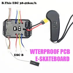 NEW Waterproof PCB 36V 30A OLED Remote Controller DIY electric skateboard ESC