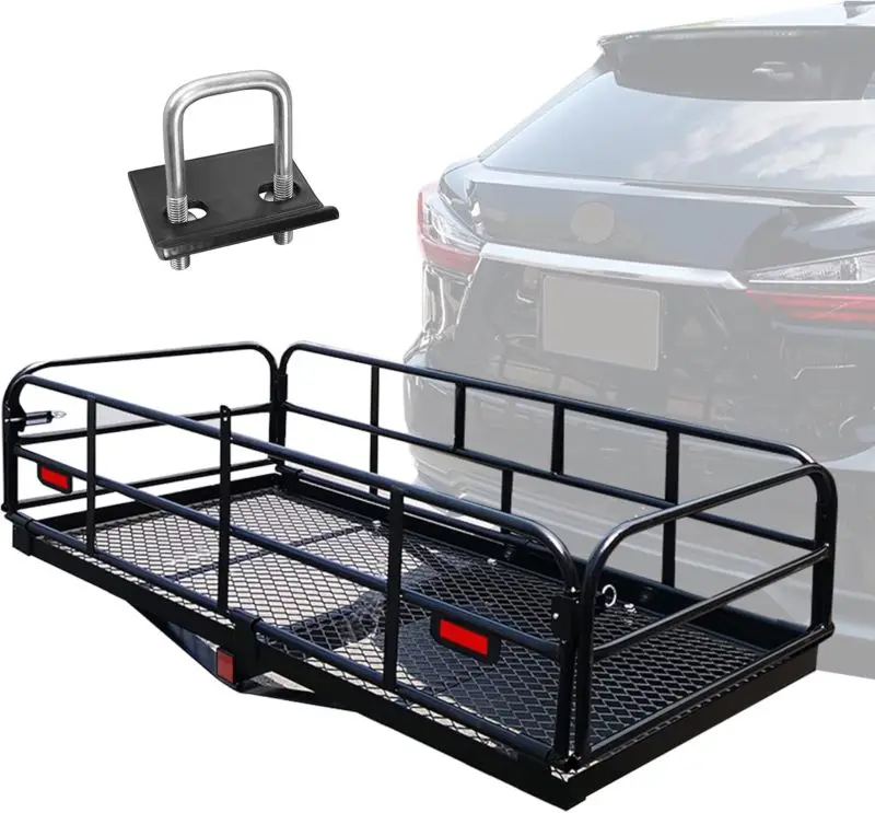 Trailer parts light weight Cargo Box fording shank hitch mounted cargo carrier for TOWING