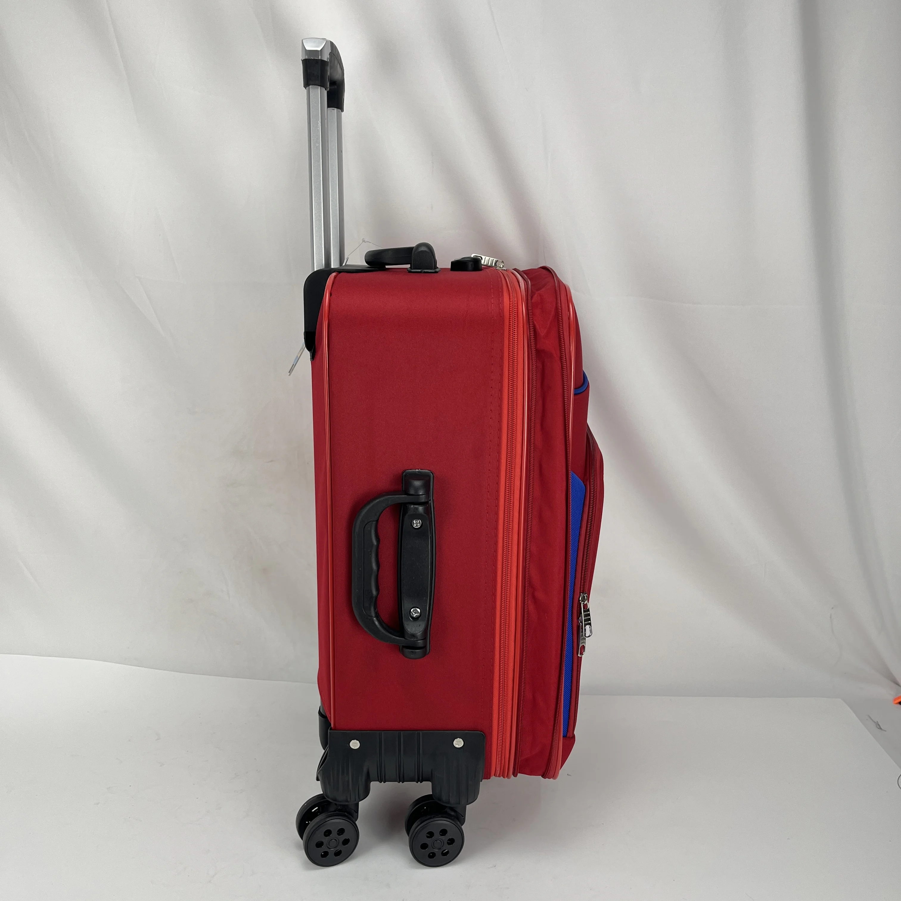 Qideming 2023 New Design Soft Luggage Trolley Bag Oxford Customized Logo Suitcase High Quality Luggage Suitcase