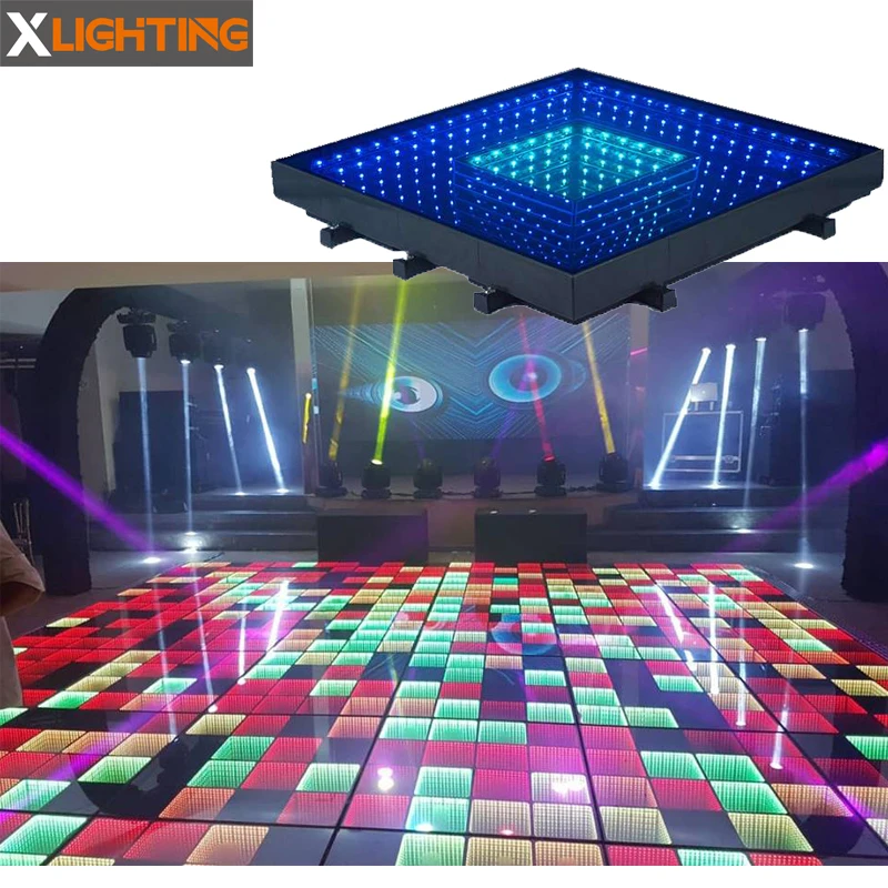 Свадьба 3D Оптические иллюзии зеркало СВЕТОДИОДНЫЙ танцпол продвижение сценическое освещение