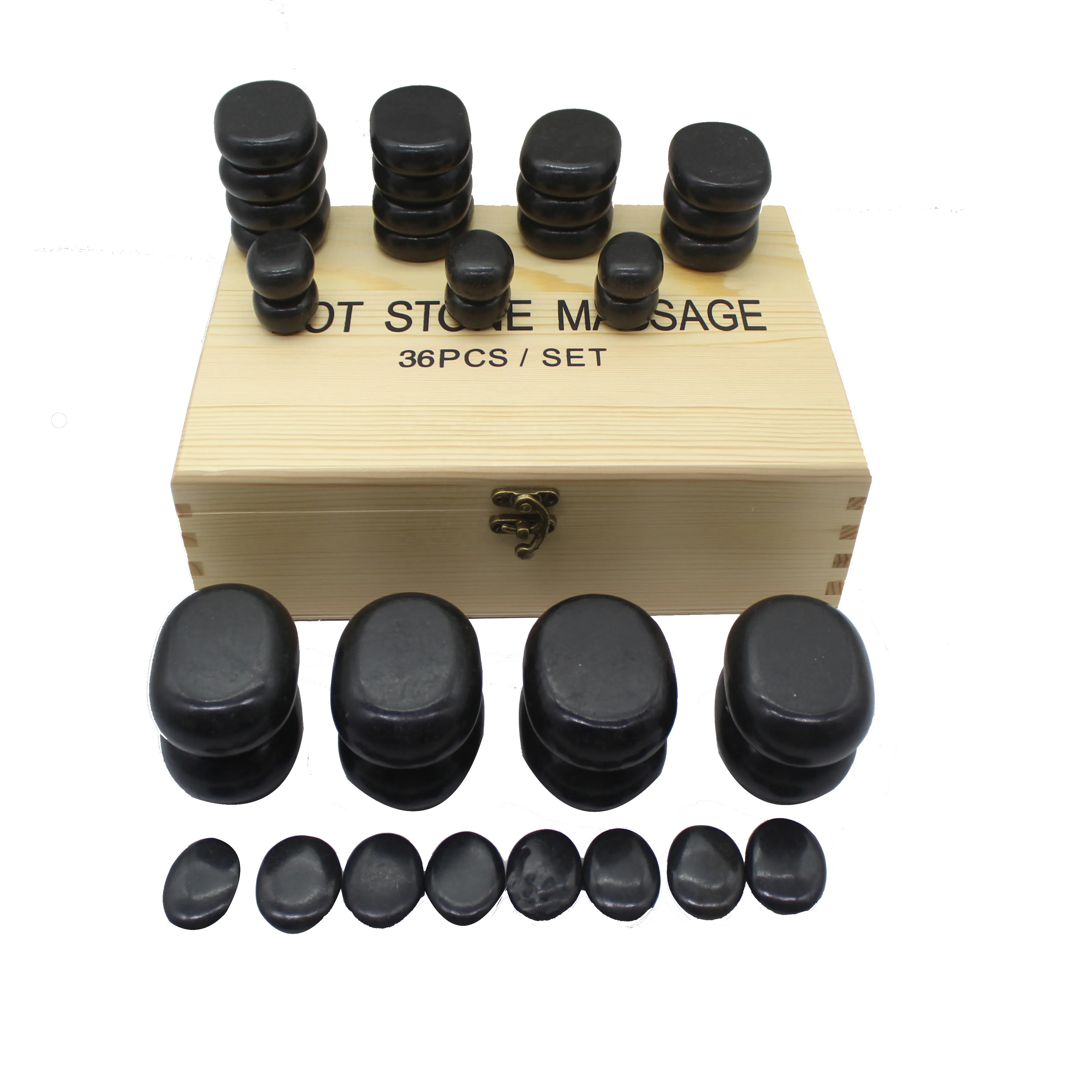 NAIL TALK Home Delivery Service Comfortable Energy Black Basalt  Natural  Slipper Warmer Stone Massage set