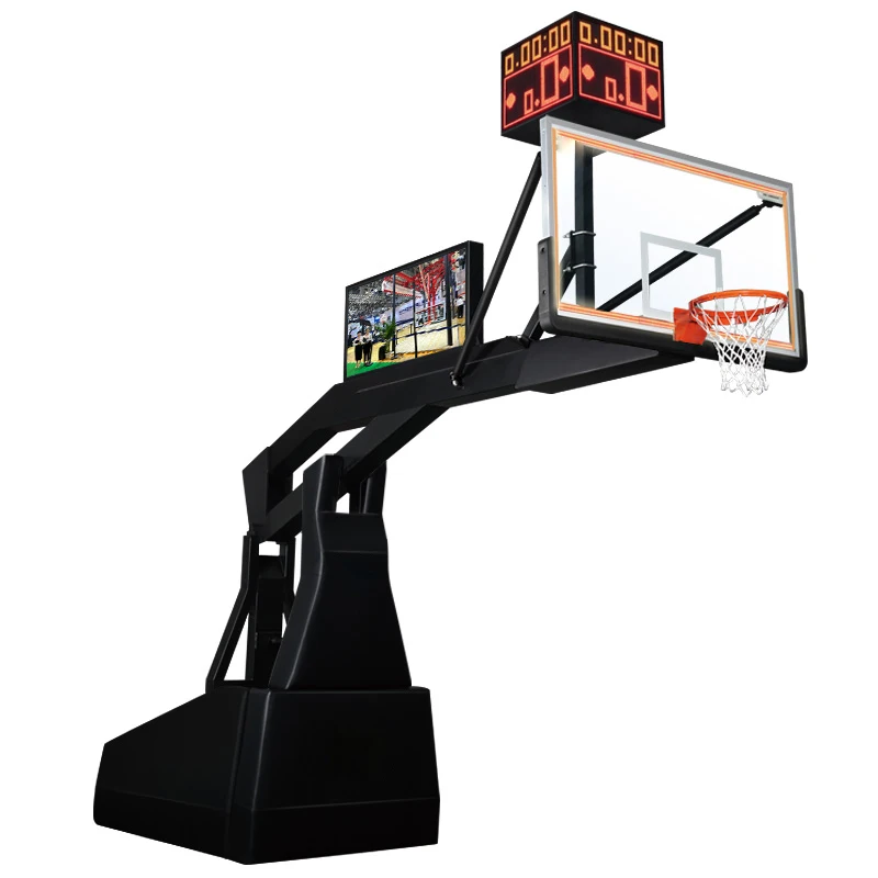 Movable Portable Basketball Hoop Stand Indoor Game Hydraulic Portable Basketball System