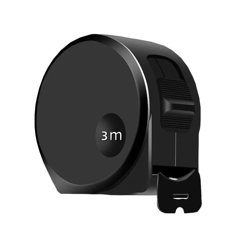 3/5M Black Carbon Steel Measuring Tape Retractable Ruler Multifunctional Household Woodworking Portable Measuring Tool Ruler