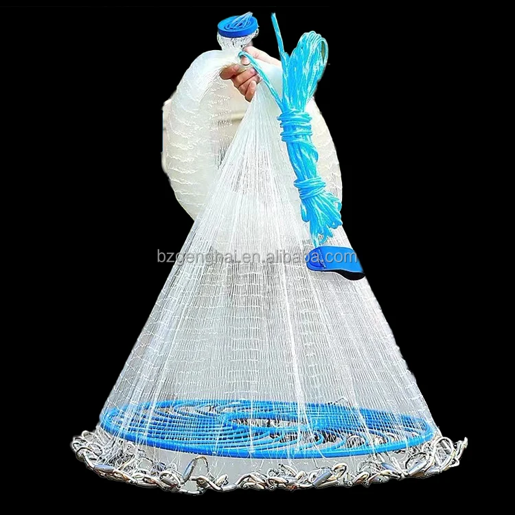 Small Order Acceptable Nylon Crab Shrimp Casting Net For Fishing throwing fish net