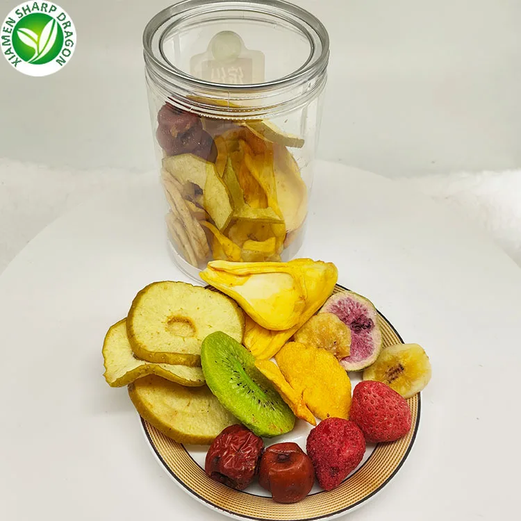 Vacuum Fried Mixed Vegetable Fruits Crisp with Purple Sweet Potato Okra Apple Carrot Sweet Bean Mushroom Kiwi Pumpkin Green Bean