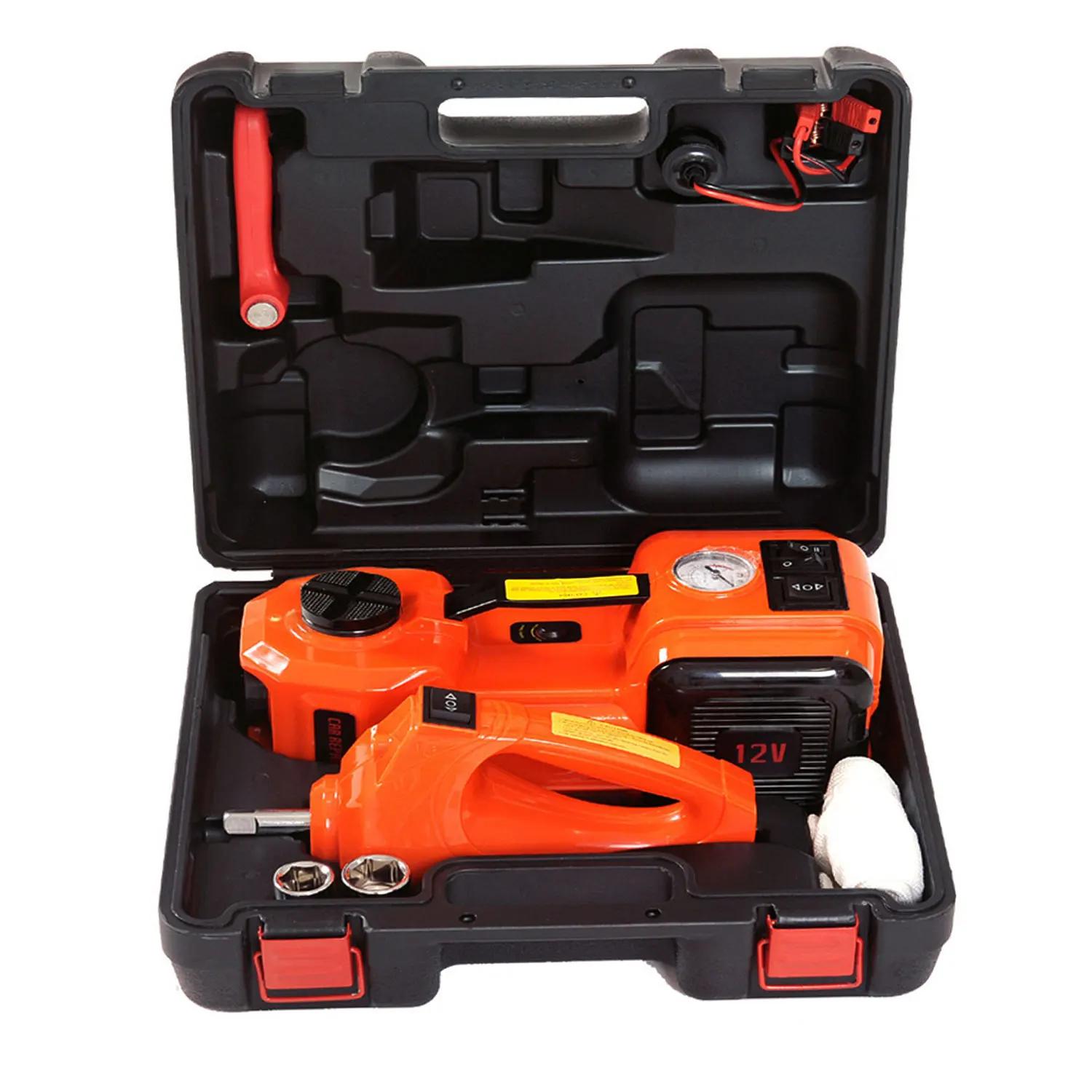 Бытовые Портативные автомобильные домкраты 3 в 1 12 В Электрический Автомобильный Домкрат Гидравлический ножничный домкрат для автомобиля