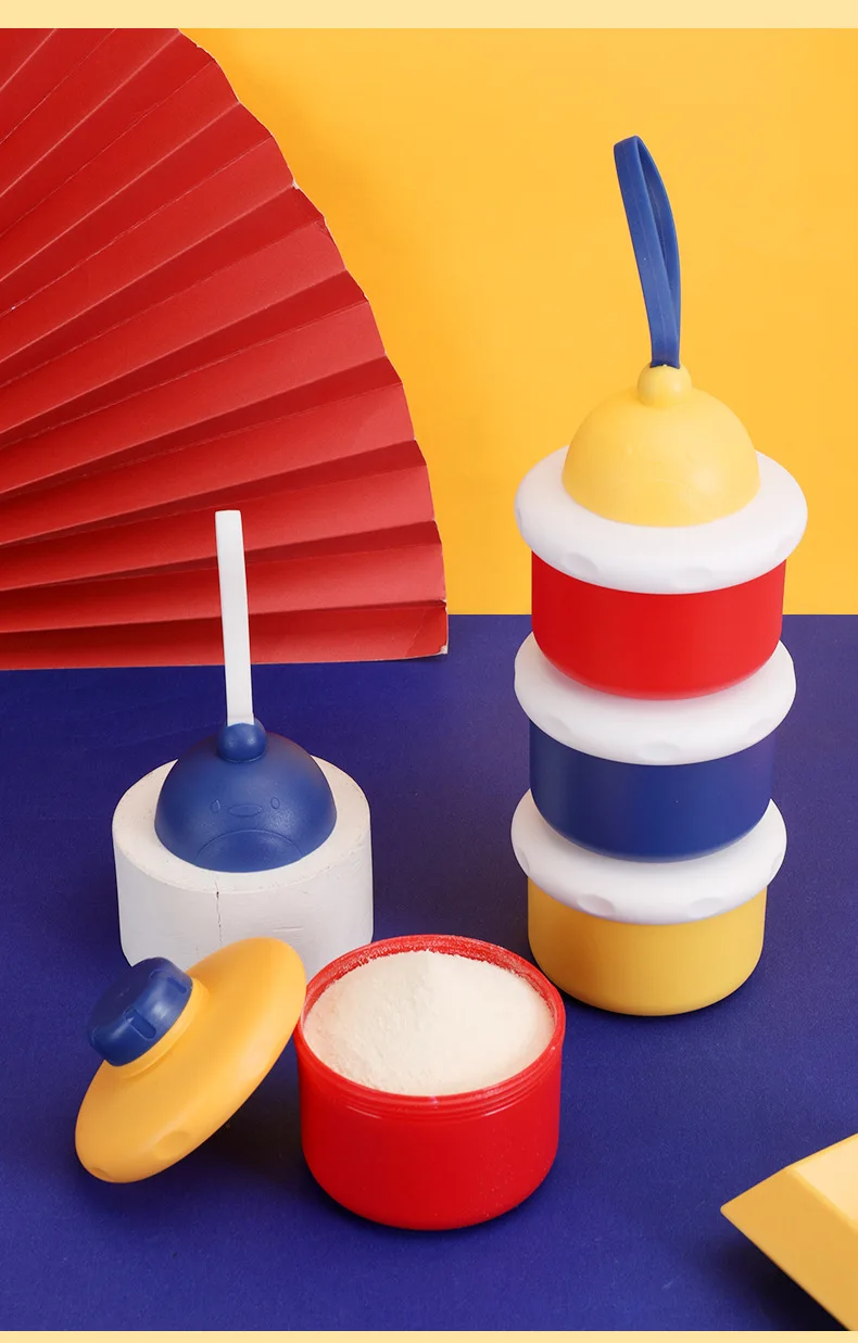 Hintcan new  baby products portable detachable sealed baby milk powder box outdoor products for baby