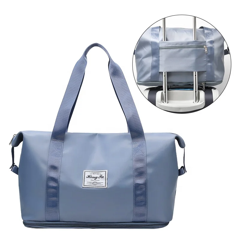 wholesale large capacity expendable trolley tote travel handbag storage yoga gym bag