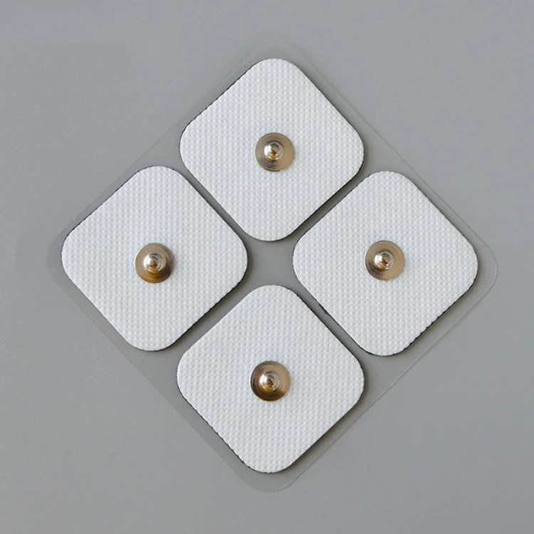 Sticky Conductive Gel Pad Manufacturer Tens Gel Electric Stimulator Pads 5*5Cm Patens Replacement Snap Reusable Electrode Pads