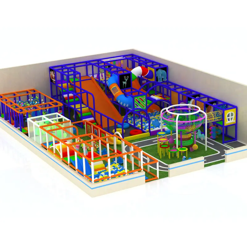 Professional Customized Commercial Indoor Trampoline Park Equipment Free Jump Soft Edged Outdoor Playground for sale