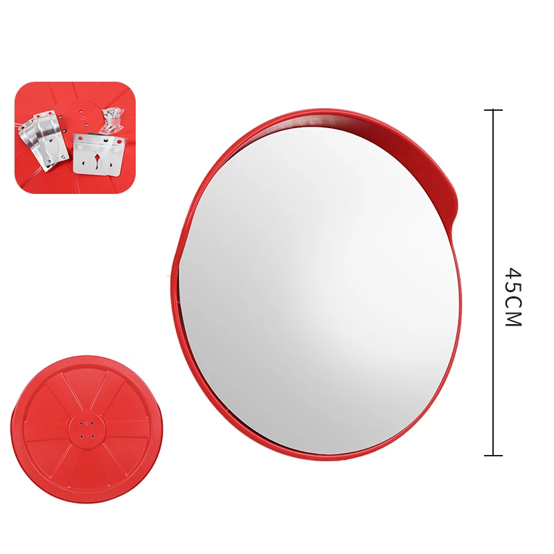 Round large angle outdoor safety road turning PC road convex mirror (1600666415003)