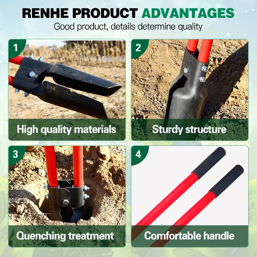 New design  heave duty  digging tool  garden  transplanter with handle