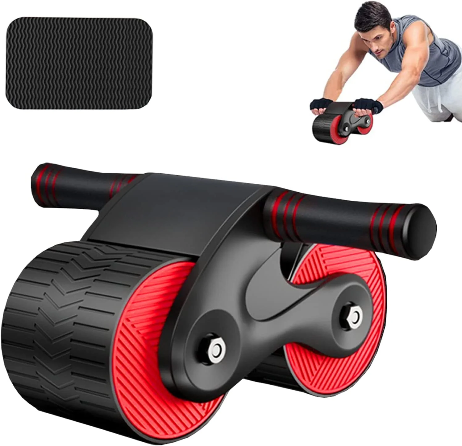 Automatic Rebound AB Wheel Exercise Equipment Fitness Belly Trainnng Wheel for Core Workouts