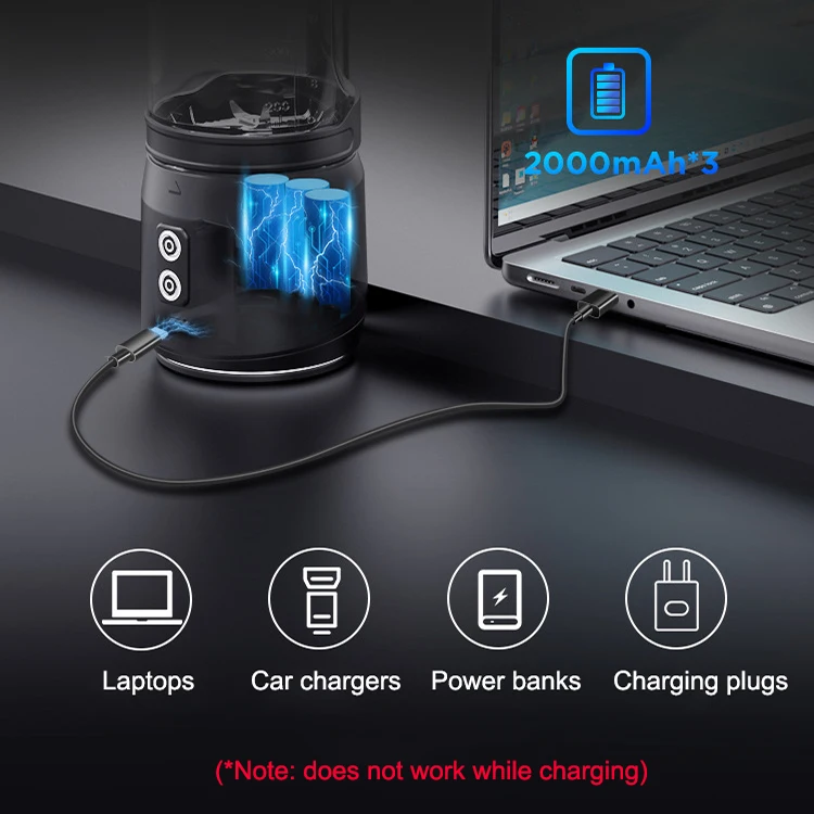 Factory Direct 700ML USB Portable Blender Fresh Fruit Juicer Shaker for Indoor Use for Boiling Water Vacuum Flask Directly Sold