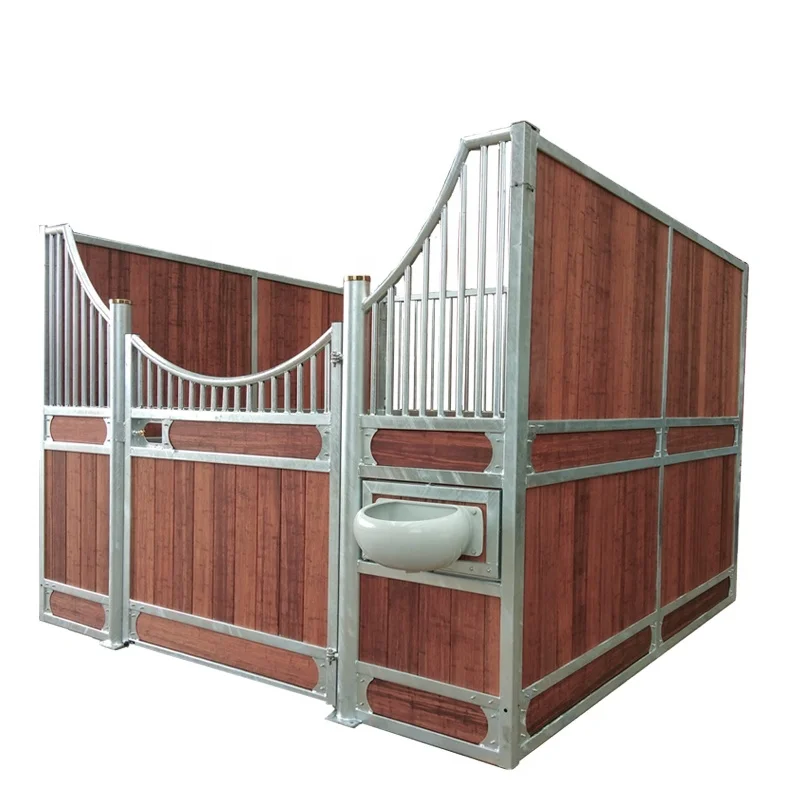 3m X 2.2m Hot Dip Galvanized Bamboo Fence Panel Horse Stable Stall Box Front