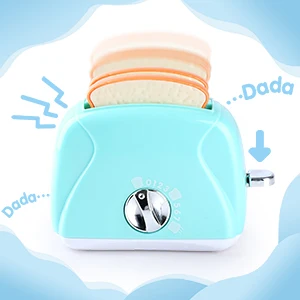 Kitchen Pretend Play Set - Toaster, Coffee Maker and Mixer with Realistic Sound, Light and Action Cooking Toys