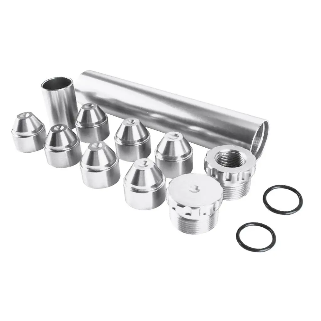 Aluminum 5/8'-24 Automotive Fuel Oil Filter Auto Replacement Parts Silver