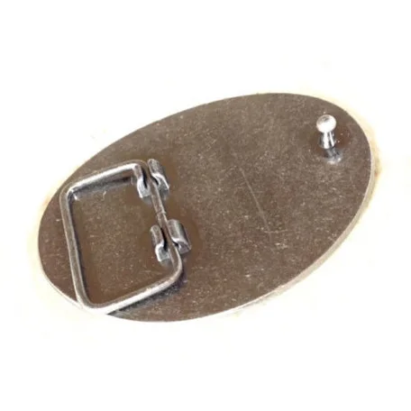 Wholesale custom create your own metal zinc alloy rectangle oval western blank belt buckle personalised belt buckle