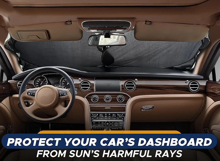 Car Windshield Sun Shade, Reflector Sunshade Offers Ultimate Protection for Car Interior