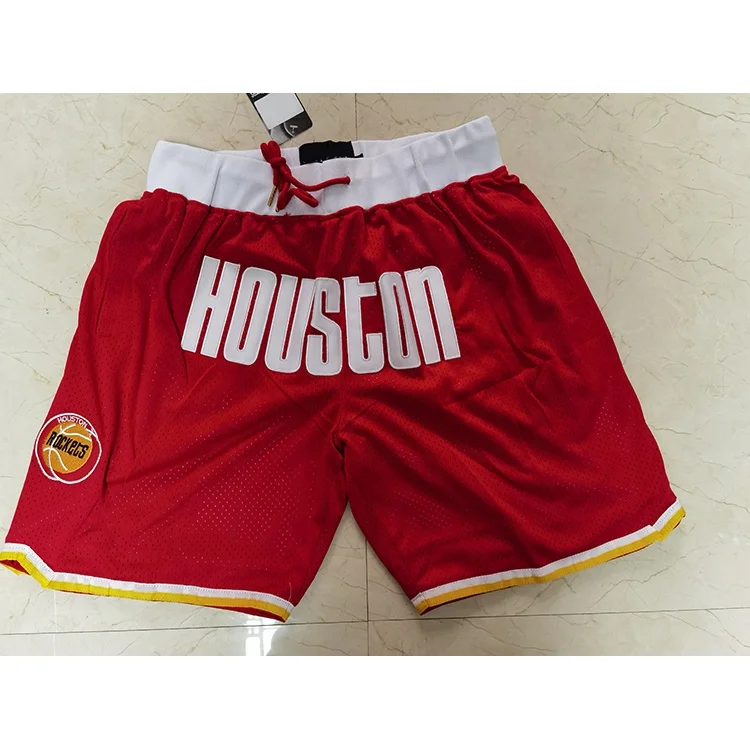 
mens quick dry retro rocket team pockets polyester mesh just mens don basketball shorts 