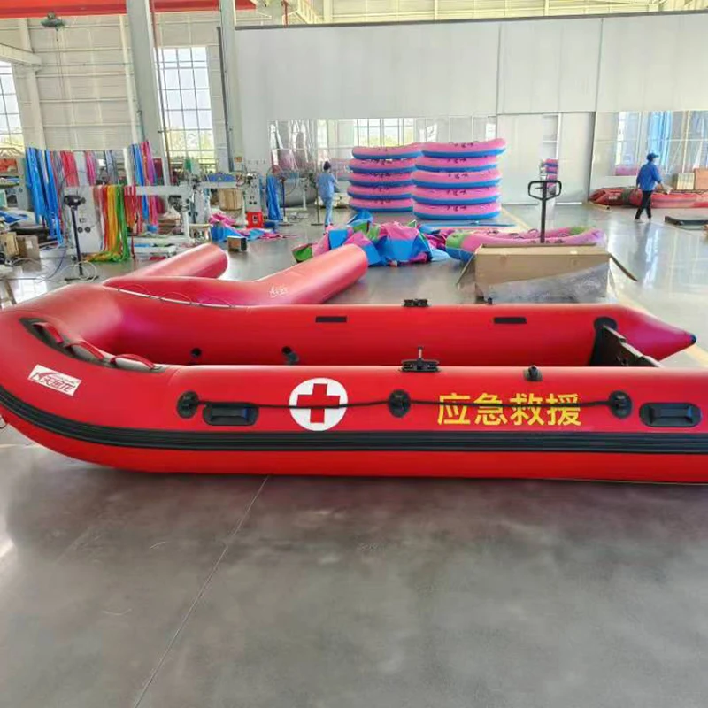 JLM Versatile Inflatable Rescue Boat for Fishing and Rowing with Aluminium Floor