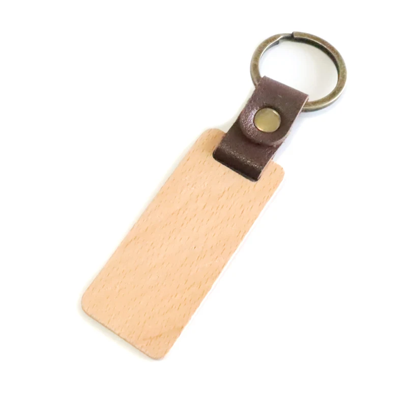 2023 hot sales factory price customized logo wood keychain leather lanyard card holder Id Badge Holder leather lanyard fast ship