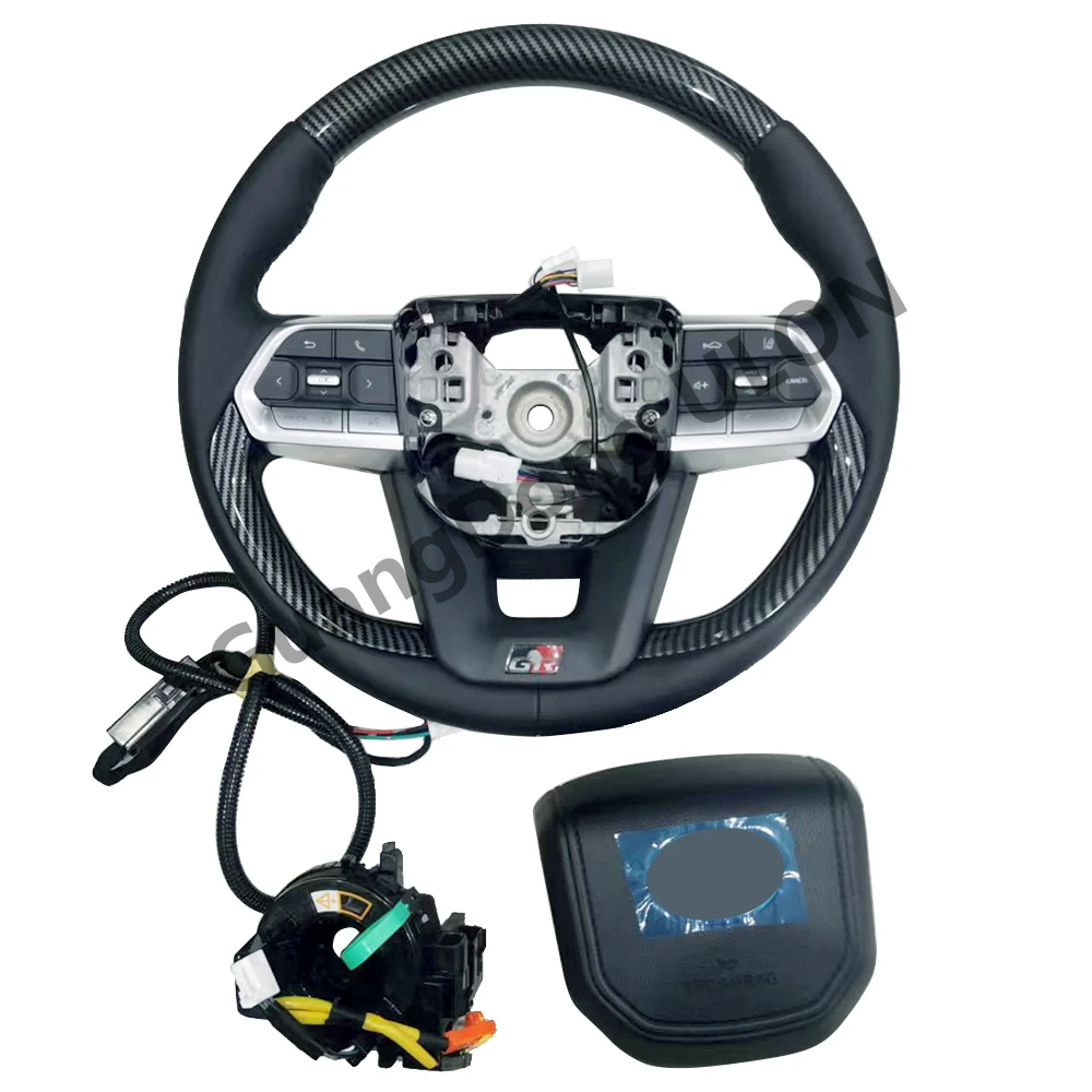 Factory Price Carbon Fiber Steering Wheel Heated Steering Wheel fit Toyota Land Cruiser 2022