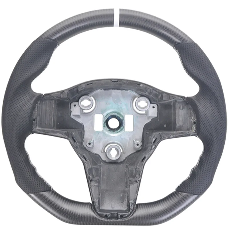 Professional manufacturer Dedicated Original Factory Carbon Fiber Steering Wheel For Tesla Model 3 Model Y 2021 Steering Wheel