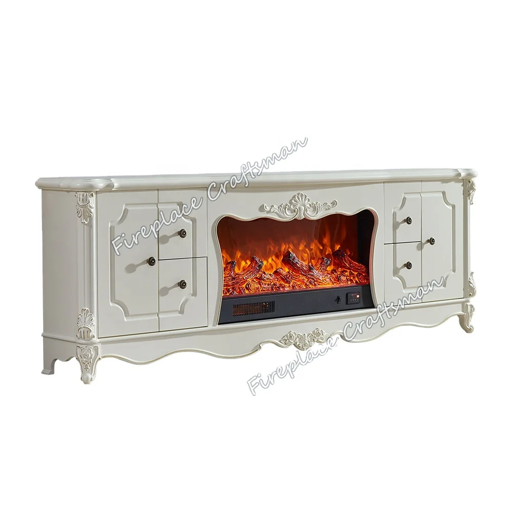 Hot sale high quality tv standby stand fireplace artificial granite thermocouple electric fireplace