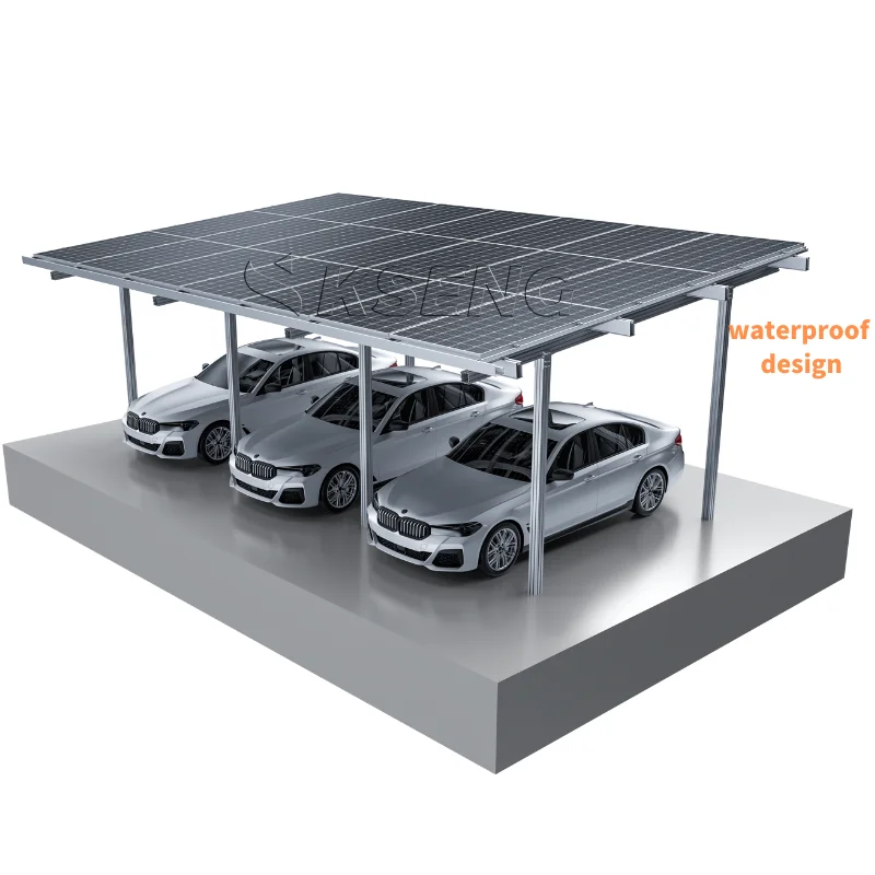 Wholesale Price Carport Waterproof Solar Carport Solar Parking Canopy Aluminium Carport 3 Cars Solar