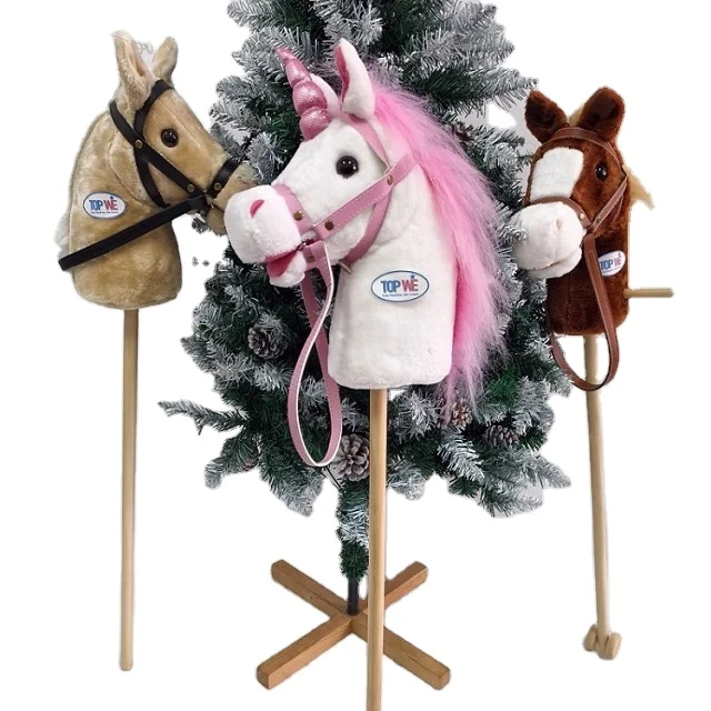 Personalized Birthday Gift for Children Stuffed Animal Horse Toy Christmas Plush Hobby Horse