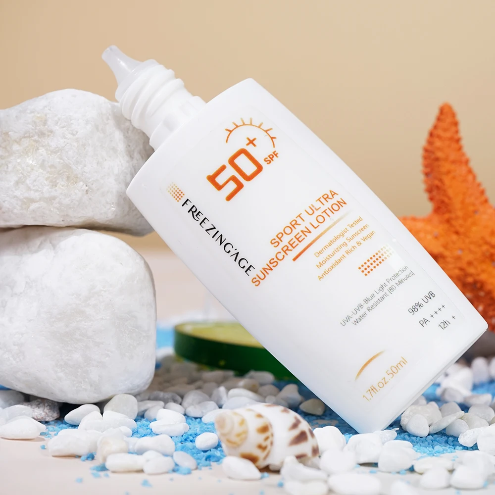 black gril summer sun bum  portable physical permanent makeup  sunscreen cream face spf 50 body lotion bottle 50ml for the sea