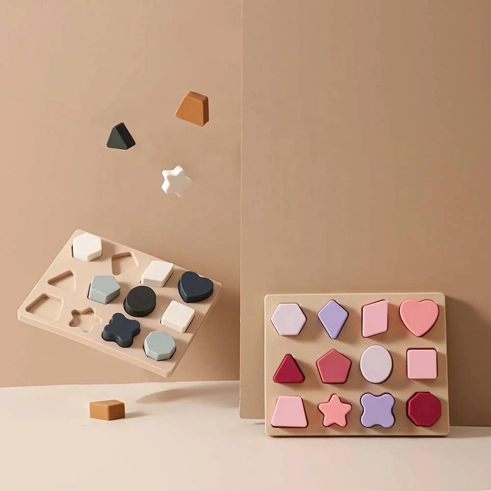 LoveBond Wholesale Baby Educational Toys puzzles toy Silicone Animal Puzzle Preschool Games Montessori Toys