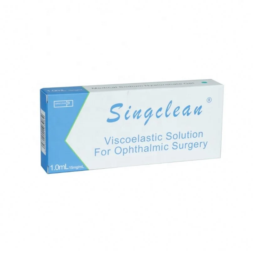 CE HA viscoelastic solution for ophthalmic surgery contact lens