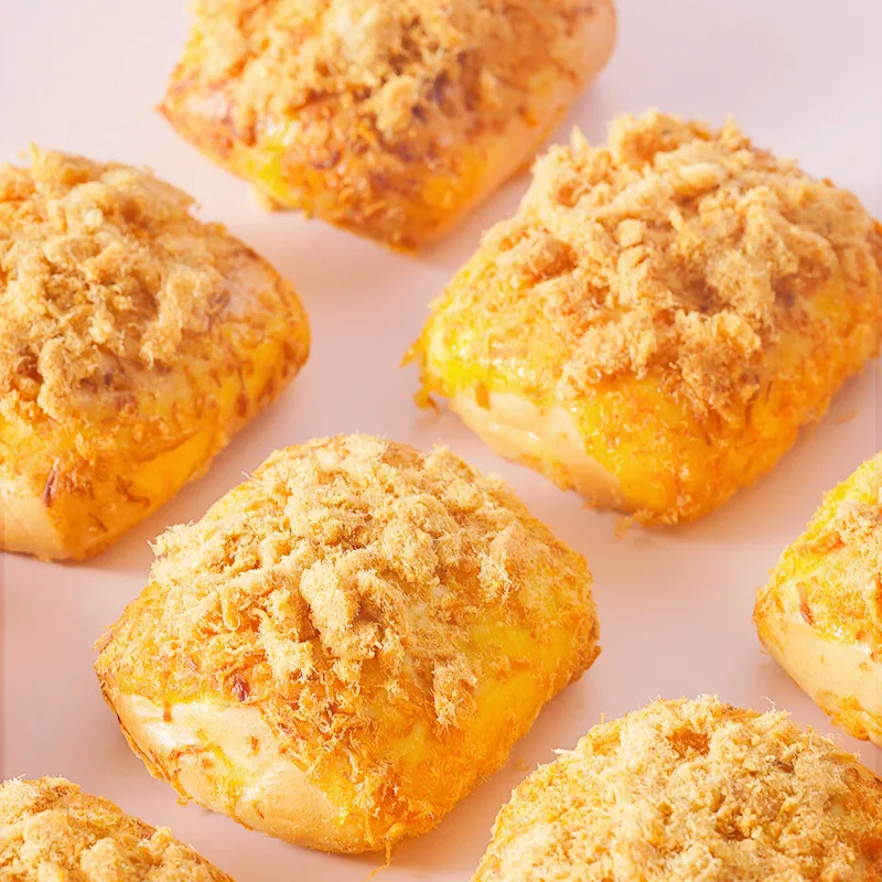 Chinese wholesale meat floss bread with jam 5 bags bag packaging style