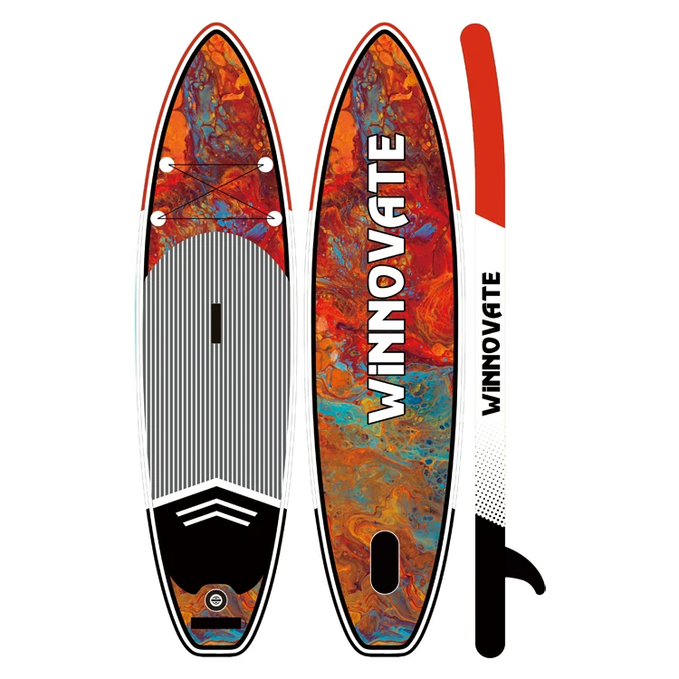 WINNOVATE2169 Professional soft surfboard inflatable sup board paddleboard stand up paddle board with fins