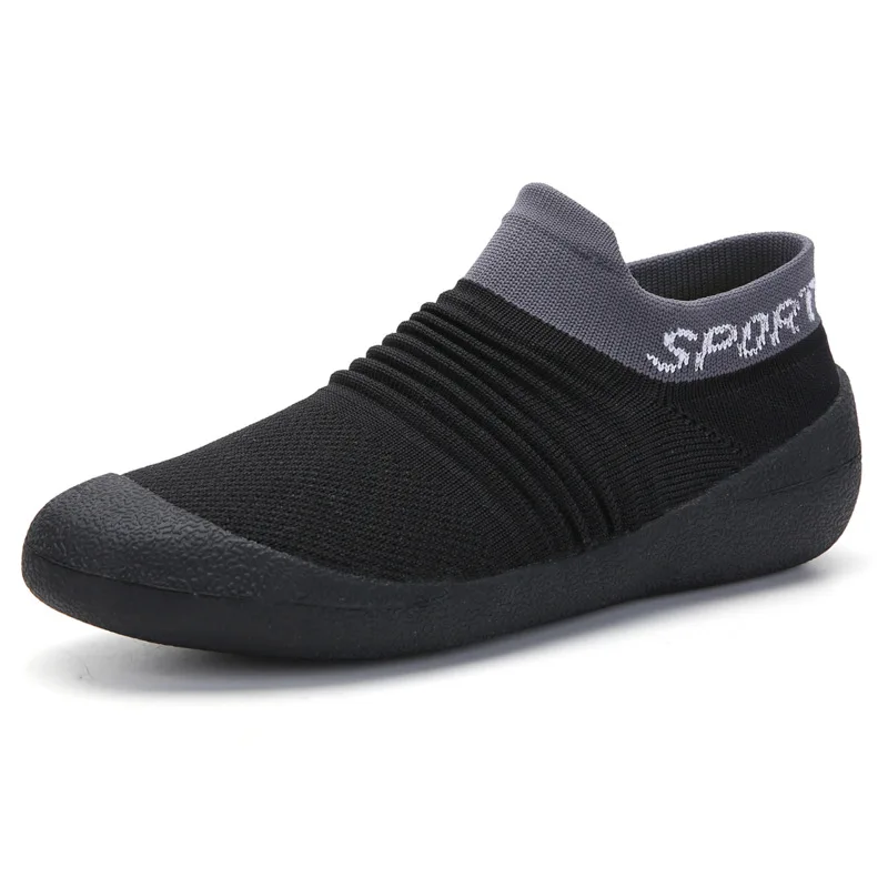 fengway Wholesale Breathable Mens Shoe Mesh Light Running Jogging Shoes Men Gym Sports Sock Shoes
