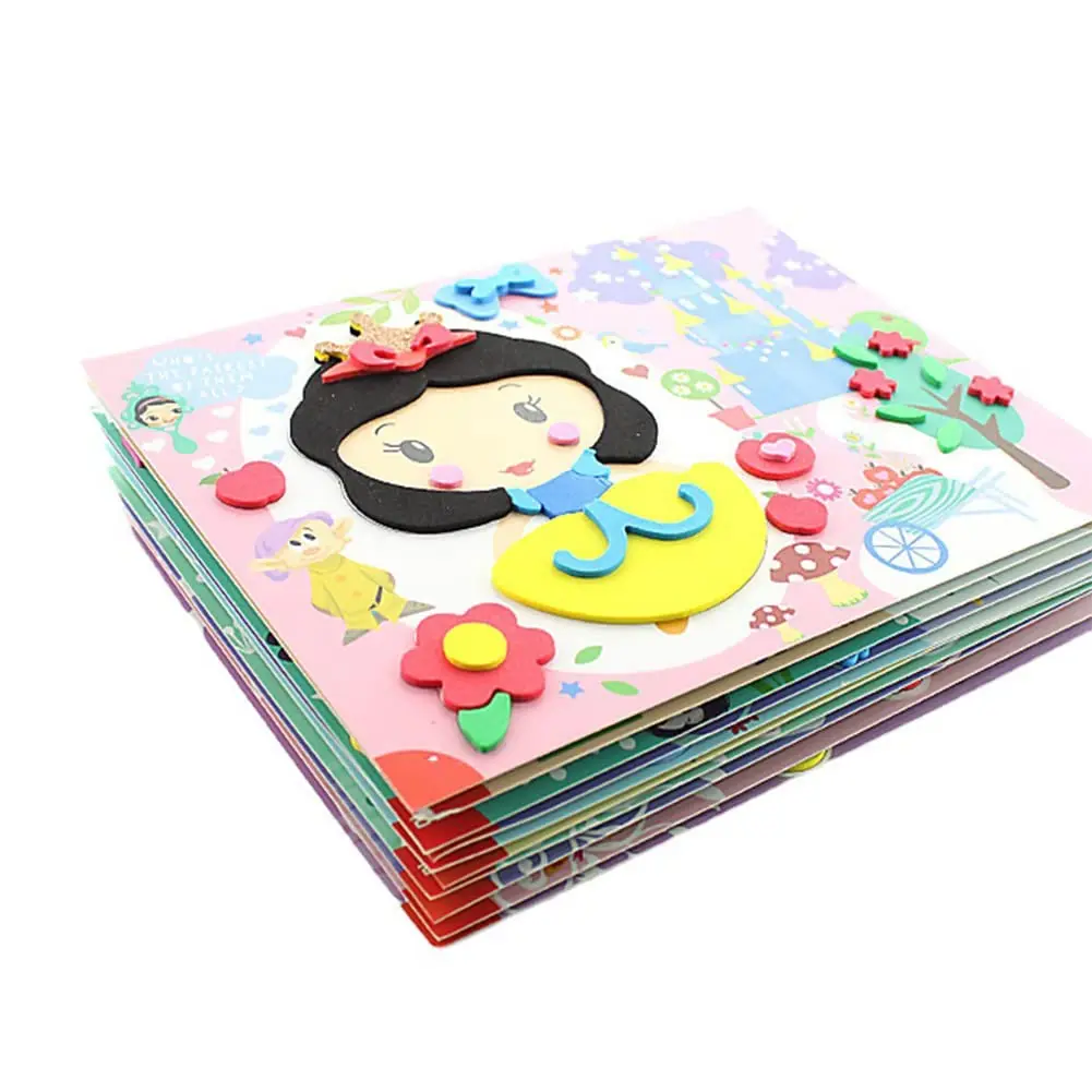 6 Pieces Each Pack EVA 3D Embroidery Foam Painting Puzzle Game Craft Kit For Learning