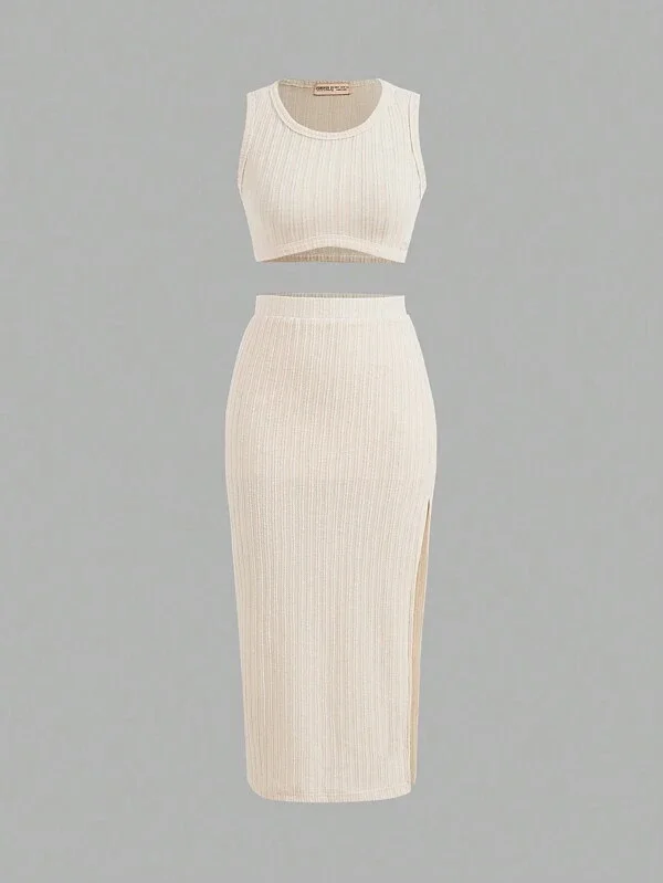Celebrity Small Fragrance Set Western-Style Raw-Edged Panel Shawl Cardigan Short Top Sling Dress Two-Piece Set in Stock