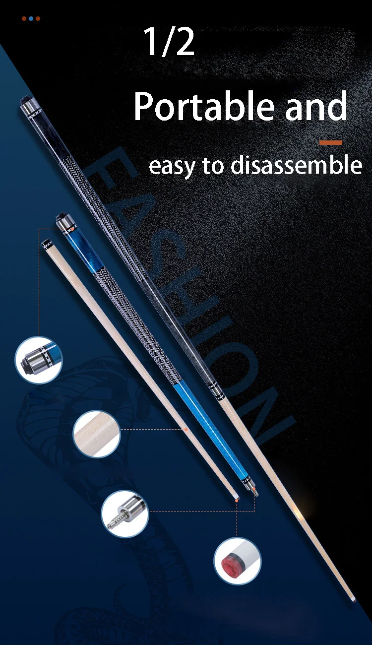 Professional Pool Cue 2/1 Stainless Steel Joint 58inches 147CM 9 ball Billiard Pool Cue Highly Quality Maple Pool Cue Sticks